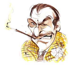 Terry-Thomas - caricature by Neale Osborne